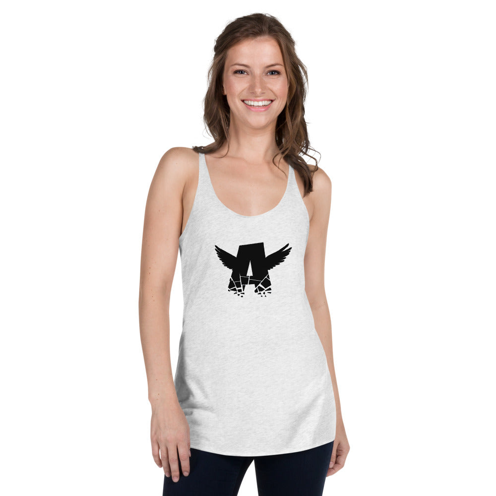 Women's Racerback Tank | BLACK LOGO
