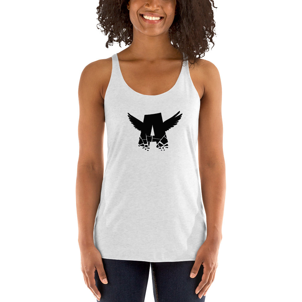 Women's Racerback Tank | BLACK LOGO