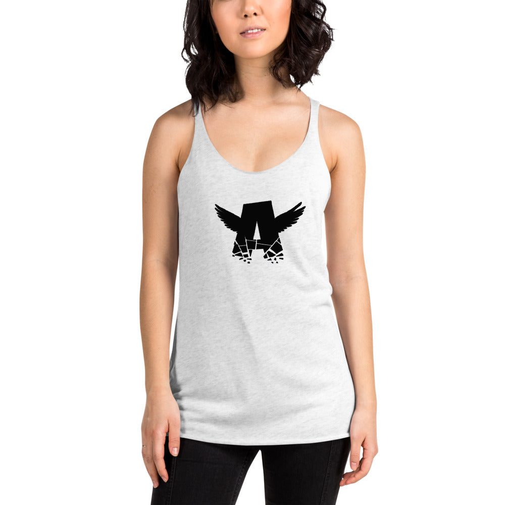 Women's Racerback Tank | BLACK LOGO
