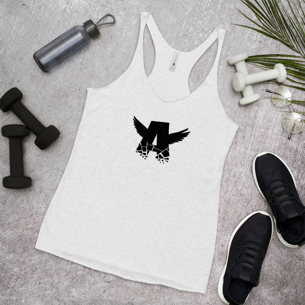 Women's Racerback Tank | BLACK LOGO